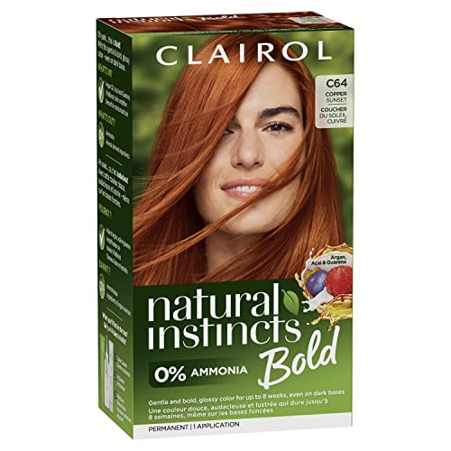 Clairol Natural Instincts Bold Permanent Hair Dye C64 Copper Sunset Hair Color Pack of 1 0 belly baby and beyond