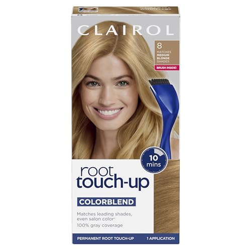 Clairol Root Touch Up by Nicen Easy Permanent Hair Dye 8 Medium Blonde Hair Color Pack of 1 0 belly baby and beyond