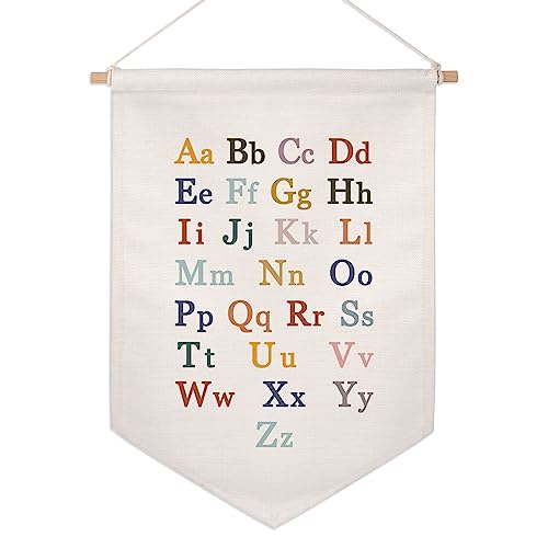 Classroom Wall Hanging Banner Poster Therapy Office Decor Calm Down Corner School Counselor Mental Health Growth Mindset Poster Anxiety Educational Wall Banner Rainbow Alphabet 0 belly baby and beyond
