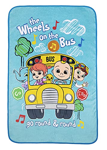Coco melon Musical Warm Plush Throw Blanket That Plays The Theme Song Extra Cozy and Comfy for Your Toddler 0 belly baby and beyond