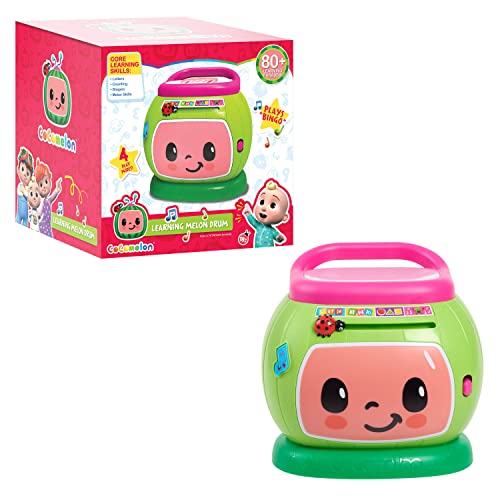 Cocomelon Learning Melon Drum Interactive Lights and Sounds Learning and Education Officially Licensed Kids Toys for Ages 18 Month by Just Play 0 belly baby and beyond
