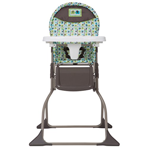 Cosco Simple Fold High Chair with 3 Position Tray Elephant Squares 0 belly baby and beyond