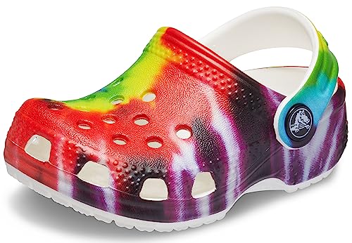 Crocs Kids Classic Tie Dye Clogs InfantToddlerLittle KidBig Kid 0 belly baby and beyond