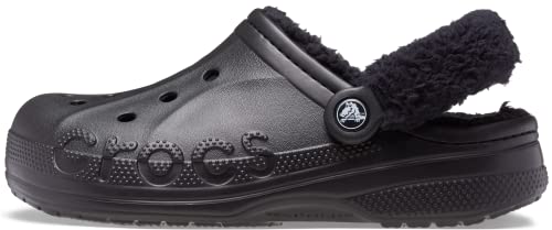 Crocs Unisex Adult Baya Lined Fuzz Strap Clogs 0 belly baby and beyond