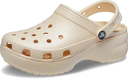 Crocs Womens Classic Platform Glitter Clog 0 belly baby and beyond