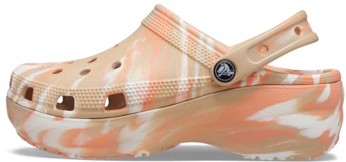 Crocs Womens Classic Platform Marbled Clog 0 belly baby and beyond
