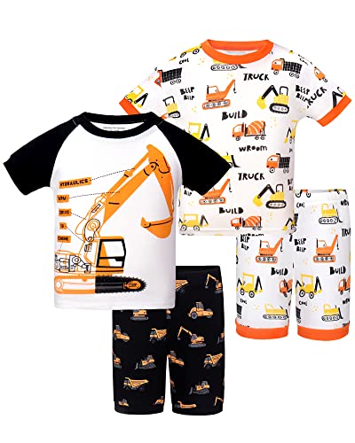 DAUGHTER QUEEN Boys Pajamas 4 Pieces Short Set 100 Cotton Sleepwear Size 18 Months 12 Years 0 belly baby and beyond