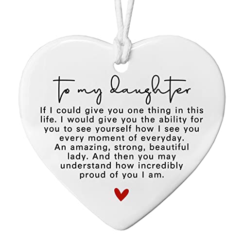 Daughter Gift To My Daughter keepsake Mother and Daughter Daughter Ornament Sentimental Keepsake Gift for Daughter Wedding Day Graduation Birthday Proud Gifts 0 belly baby and beyond