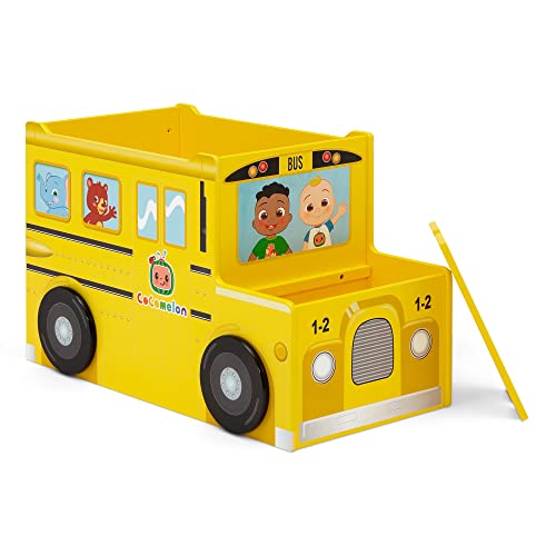 Delta Children CoComelon School Bus Toy Box Greenguard Gold Certified 0 belly baby and beyond