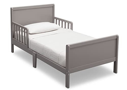 Delta Children Fancy Wood Toddler Bed Greenguard Gold Certified Grey 0 belly baby and beyond