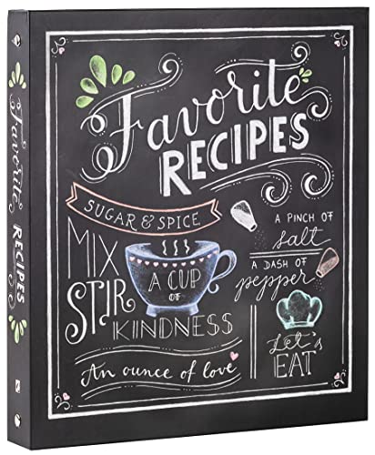 Deluxe Recipe Binder Favorite Recipes Chalkboard Write In Your Own Recipes Ring bound September 1 2017 0 belly baby and beyond
