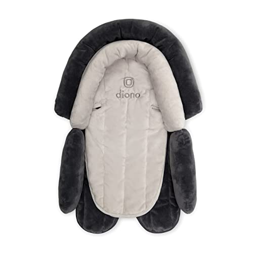 Diono Cuddle Soft 2 in 1 Head Support Comforting Head and Body Support for Babies Converts depending on Infants Size GrayArtic 0 belly baby and beyond