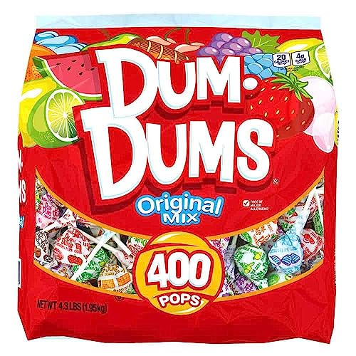 Dum Dums Original Mix 400 ct Bag All Time Classic Flavors Individually Wrapped Lollipops for Any Occasion 0 belly baby and beyond
