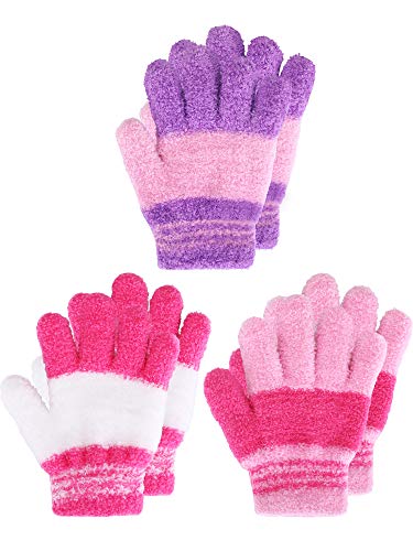 EBOOT Kids Gloves Full Fingers Knitted Gloves Warm Mitten Winter Favor for Little Boys and Girls 0 belly baby and beyond