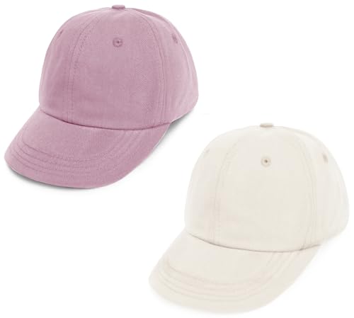 ENBAOHUI 2 Packs Toddler Baseball Summer Hat Kids Baseball Cap Toddler Hat for Boys Girls Cotton Kids Baseball Hat Caps 4 10T 0 belly baby and beyond