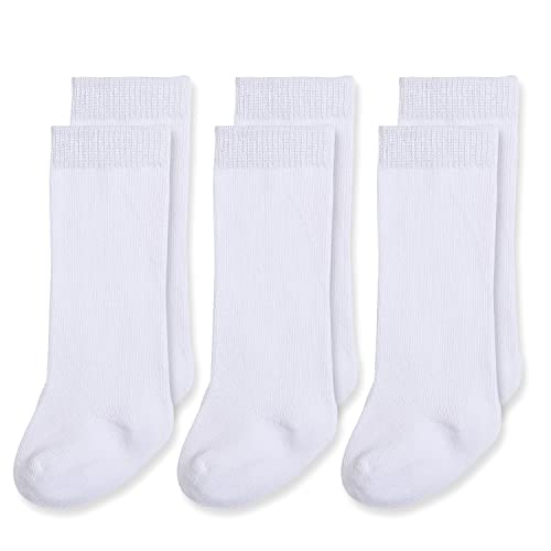 EPEIUS Baby Knee High Socks Seamless Baby Socks Solid Cotton Stockings for BoysGirls 0 33 66 1212 24 Months 3 Pack 0 belly baby and beyond