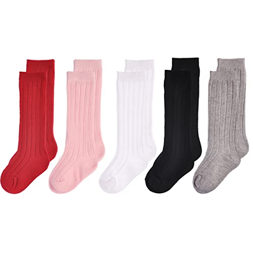 EPEIUS Unisex Baby Seamless RibbedCable Knit Knee High Socks Pack of 36 0 belly baby and beyond