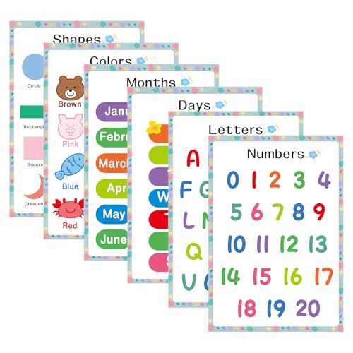 Educational Posters 6pcs Back to School Supplies Preschool Kindergarten Classroom Must Haves Classroom Posters Reading Posters Learning Resources Homeschool Preschool Supplies Classroom Decor1116 0 belly baby and beyond