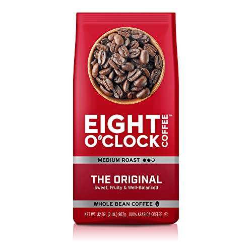 Eight OClock Coffee The Original 32 Ounce Pack of 1 Medium Roast Whole Bean Coffee Sweet Fruity Well Balanced 0 belly baby and beyond