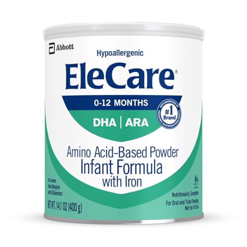 EleCare Hypoallergenic Amino Acid Based Infant Formula Complete Nutrition for Food Allergies and GI Conditions Amino Acid Based Baby Formula Powder 141 oz Can 0 belly baby and beyond