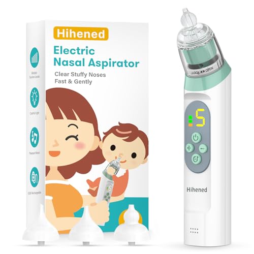 Electric Nasal Aspirator for Baby Nose Aspirator for Toddlers Waterproof Baby Nose Sucker Nose Cleaner with 3 Silicone Tips Adjustable Suction Level Music and Light Soothing FunctionGreen 0 belly baby and beyond