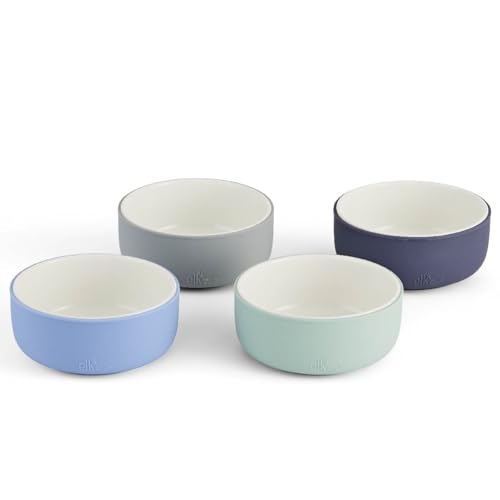 Elk and Friends Kids Porcelain Bowls with Silicone Sleeve KidsToddlerBaby Feeding Microwave Dishwasher Safe Non slip CerealSoupSnack Dishes Dinnerware 0 belly baby and beyond
