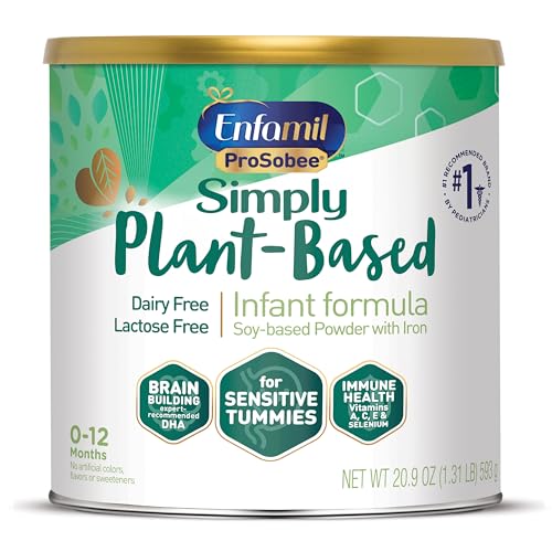 Enfamil Prosobee Plant based Baby Formula for Sensitive Tummies Soy based Plant Sourced Protein Vitamins for Immune Support Lactose free Milk free Gluten free 209 Oz Can 0 belly baby and beyond