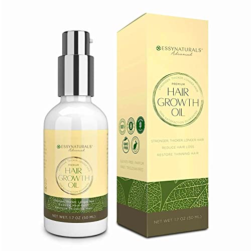 Essynaturals Hair Growth Oil with Biotin Caffeine and Castor Oil for Fuller Thicker Longer Hair 0 belly baby and beyond