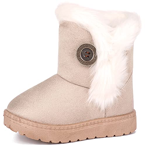 Femizee Girls Boys Warm Winter Boots Kids Outdoor Snow BootsToddlerLittle Kid 0 belly baby and beyond