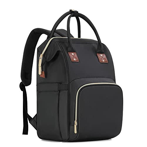 Femuar Diaper Bag Backpack Multifunction Maternity Nappy Baby Bag for Girls Boys Large Capacity Travel Diaper Bags Dark Black 0 belly baby and beyond