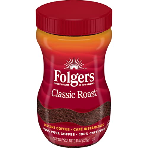 Folgers Classic Roast Instant Coffee 8 Ounces 0 belly baby and beyond