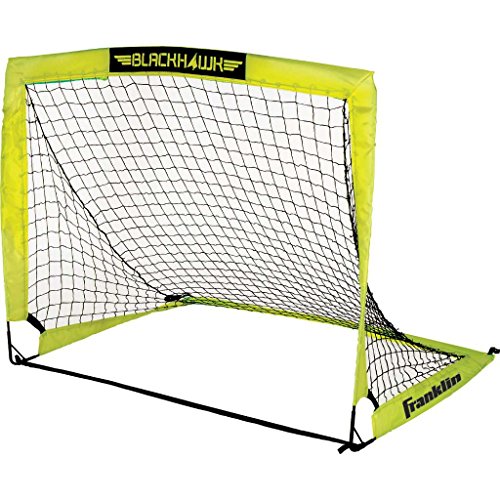 Franklin Sports Blackhawk Backyard Soccer Goal Portable Pop Up Soccer Nets Youth Adult Folding Indoor Outdoor Goals Multiple Sizes Colors Perfect for Games Practice 0 belly baby and beyond