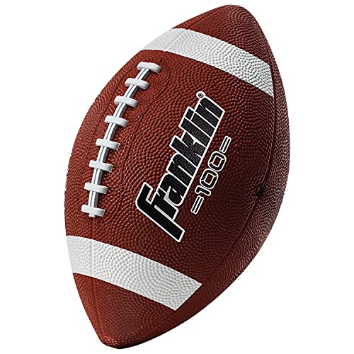 Franklin Sports Kids Junior Football Grip Rite 100 Youth Junior Size Rubber Footballs Peewee Kids Durable Outdoor Rubber Footballs Single Footballs 6 Football Bulk Packs Available 0 belly baby and beyond