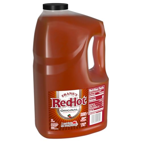 Franks RedHot Original Cayenne Pepper Hot Sauce 1 gal One Gallon Bulk Container of Cayenne Pepper Hot Sauce to Add Flavorful Heat to Entrees Sides Snacks and More 0 belly baby and beyond