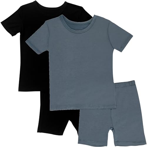 GUISBY Rayon Baby Toddler Kids Girls Boys Soft Short Pjs Cool Summer Pajamas 2pcs Sets 0 belly baby and beyond