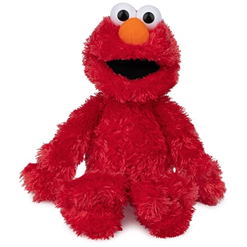 GUND Sesame Street Official Elmo Muppet Plush Premium Plush Toy for Ages 1 Up Red 13 0 belly baby and beyond