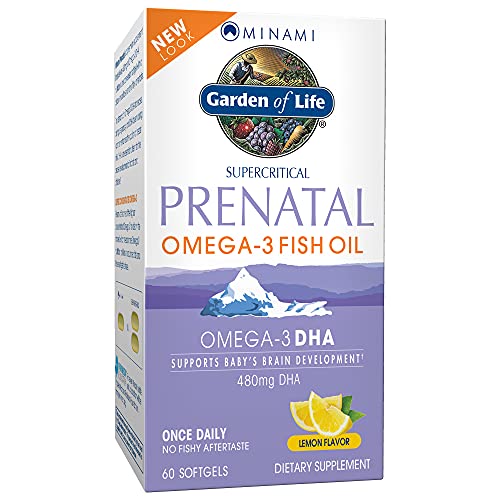Garden of Life Prenatal DHA Omega 3 Fish Oil Minami Natural Prenatal 60 Softgels 0 belly baby and beyond