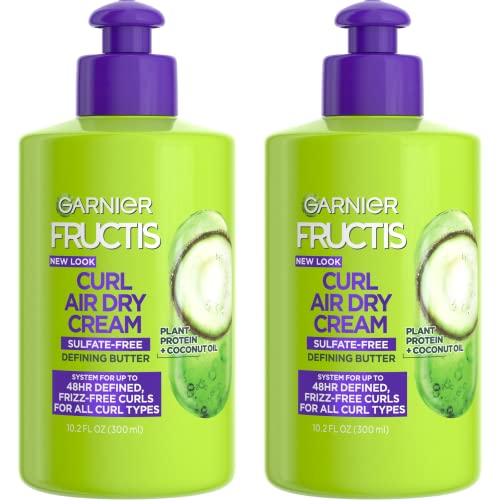 Garnier Fructis Curl Nourish Air Dry Cream Sulfate Free Defining Butter Leave in Conditioner 102 Fl Oz 2 Count Packaging May Vary 0 belly baby and beyond