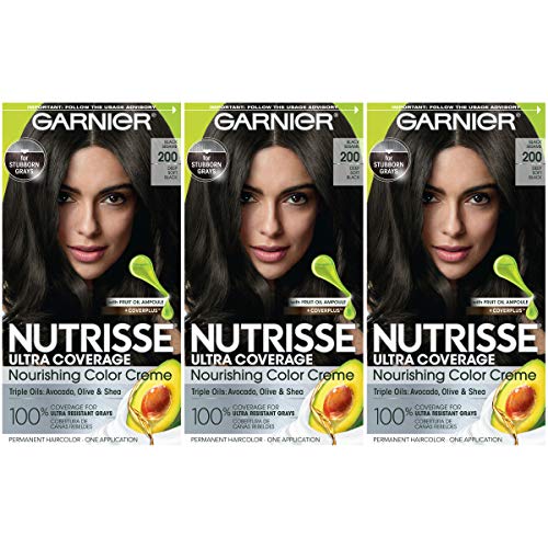 Garnier Hair Color Nutrisse Ultra Coverage Nourishing Creme 200 Deep Soft Black Black Sesame Permanent Hair Dye 3 Count Packaging May Vary 0 belly baby and beyond