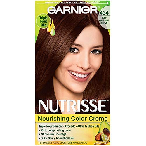 Garnier Nutrisse Nourishing Color Creme Deep Chestnut Brown 434 1 ea Pack of 3 0 belly baby and beyond