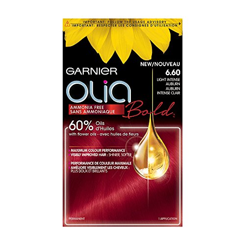 Garnier Olia Bold Ammonia Free Permanent Hair Color Packaging May Vary 660 Light Intense Auburn Red Hair Dye Pack of 1 0 belly baby and beyond