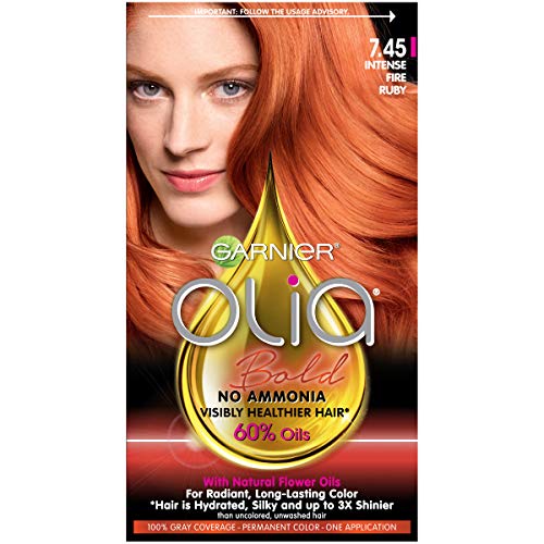 Garnier Olia Bold Ammonia Free Permanent Hair Color Packaging May Vary 745 Intense Fire Ruby Red Hair Dye Pack of 1 0 belly baby and beyond