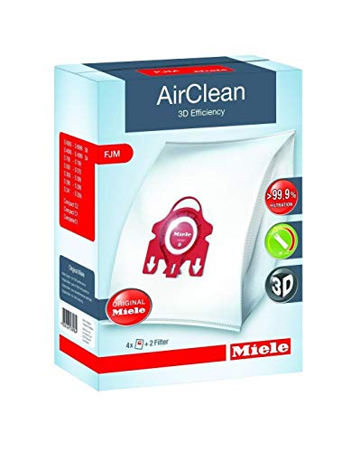 Genuine Miele Vacuum Cleaner AirClean Dust Bags Type FJM Pack of 4 0 belly baby and beyond