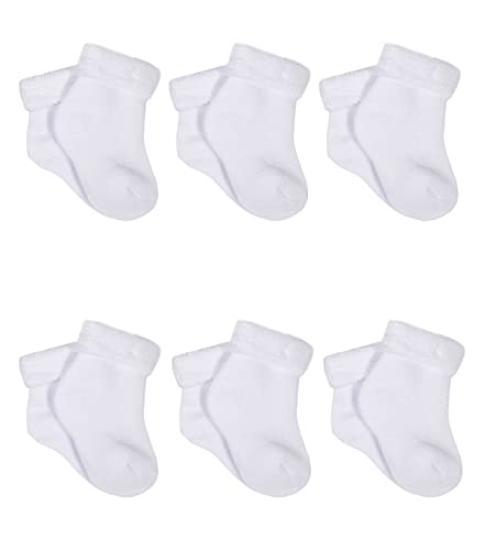 Gerber Baby Girls 6 Pair Sock 0 belly baby and beyond