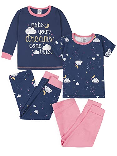 Gerber Baby Girls Toddler Snug Fit 4 Piece Pajama Set 0 belly baby and beyond
