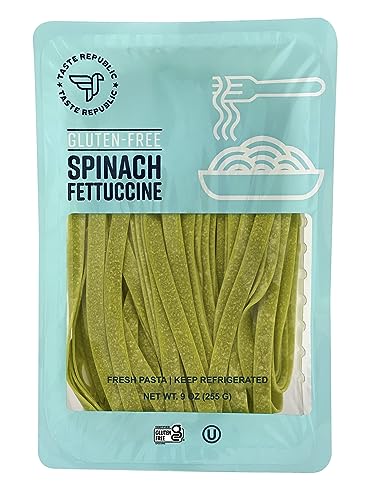 Gluten Free Pasta Spinach Fettuccine Fresh Brown Rice Noodles Cook in Just 3 Minutes by Taste Republic 9oz 0 belly baby and beyond