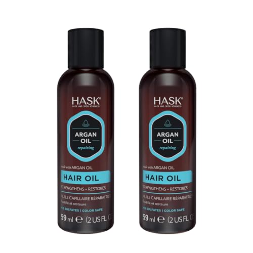HASK ARGAN Repairing Hair Oil for shine and frizz control for all hair types color safe gluten free sulfate free paraben free 2 Hair Oils 0 2 belly baby and beyond