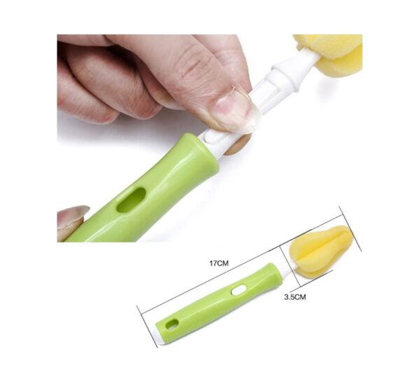HLLMX 1PCS Baby Bottle Brush The Baby Nipple Brush Cleaning Brush to Replace The Head Sponge Bottle Brush for Washing Green GJ120 GJ120 0 0 belly baby and beyond