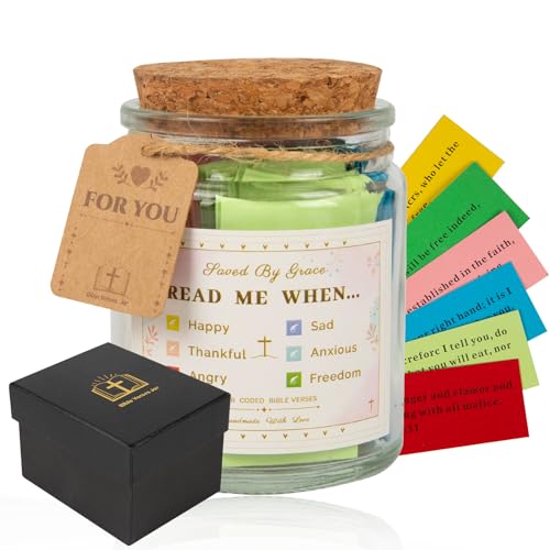 Handmade Jars Bible Verses in a Jar Hope Prayer Scripture Jar Church Biblical Christian Gifts for Dad Mom Teacher Women Men Glass Jars Read Me When with 84 Classic Bible verses 0 belly baby and beyond