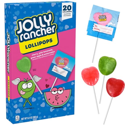 Heart Shaped Lollipops Assorted Fruity Flavors Individually Wrapped JollyRanchar Lollipops Suckers Bulk in Sealed Bags for Friends Kids Party Favors 20 Count 0 belly baby and beyond